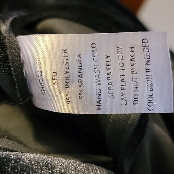 Fate-Blue velour moto jacket cropped with zippers Size Medium. - Picture 10 of 10